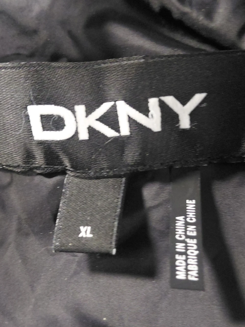 DKNY Black Faux Croc Leather Vest - Men's Sz L Oversize